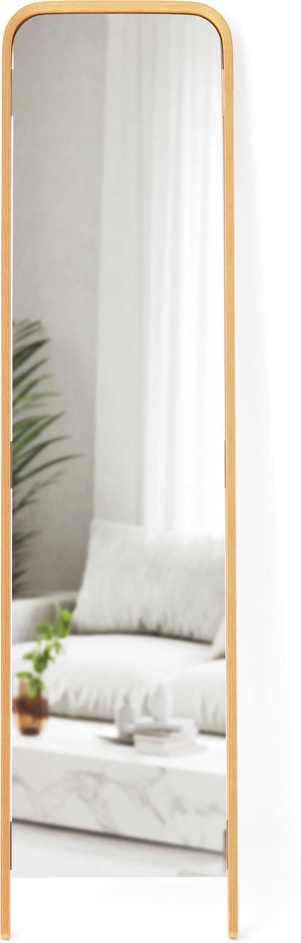 Umbra Bellwood nojaava peili 39x154 cm luonnonväri