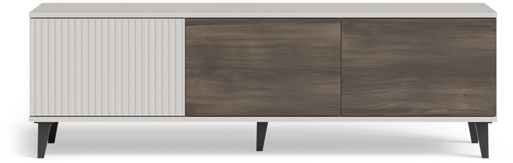 Evelyn tv-taso kolmella ovella 150cm, pähkinä / kashmir