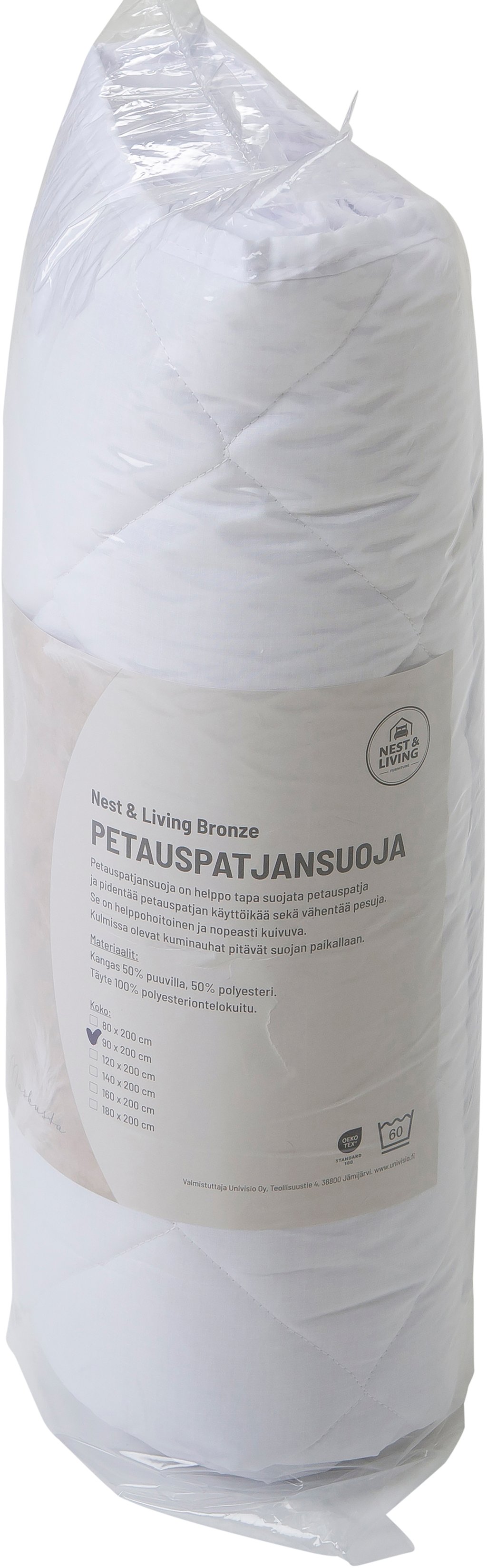Nest & Living sijauspatjan suoja 160x200 cm: Mukava ja tyylikäs vuodevaatesetti, joka tuo makuuhuoneeseesi lämpöä ja rauhoittavaa tunnelmaa. Sopii täydellisesti sängyn päälle tai lisäpeitoksi.