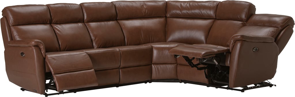 Loungea Colorado recliner-kulmasohva 3K2/2K3, ruskea nahka/keinonahka