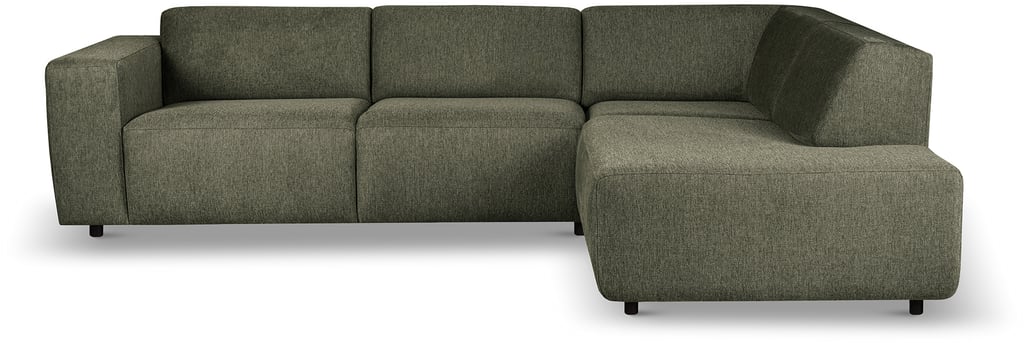 Lugo avokulmasohva oikea, vihreä