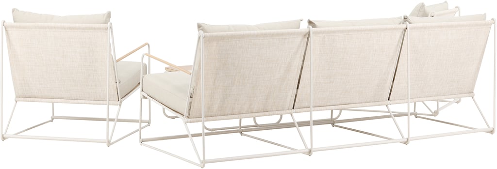 Palazzo sohvaryhmä 3+1+1+sarjapöytä (2kpl), beige / beige