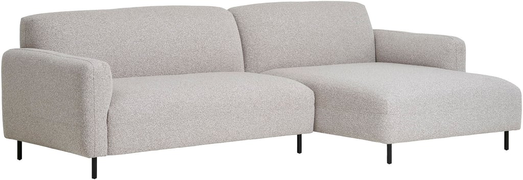 House Nordic Salvador divaanisohva, oikea, vaaleanharmaa buklee