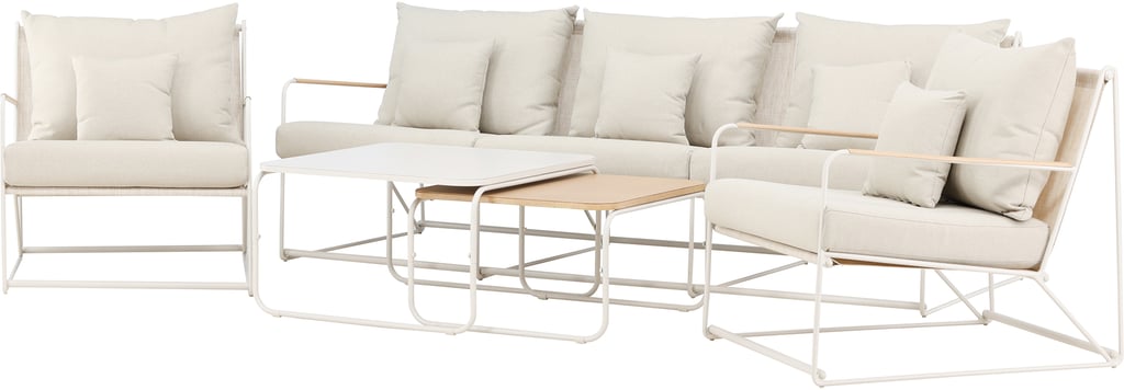 Palazzo sohvaryhmä 3+1+1+sarjapöytä (2kpl), beige / beige