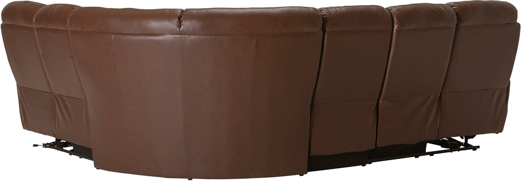 Loungea Colorado recliner-kulmasohva 3K2/2K3, ruskea nahka/keinonahka