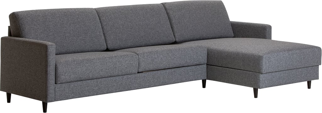 Nobe divaanivuodesohva oikea Sparr 770, jalat musta pyöreä (182cm leveä istuinosa)