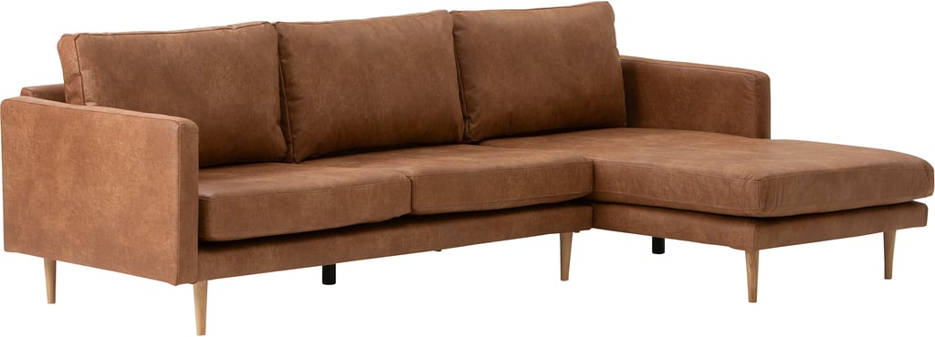 Copenhagen Scandic 3-istuttava divaanisohva (oikea) cognac / tammijalat
