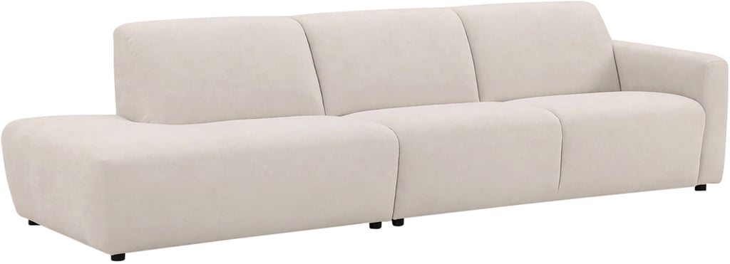 Basel 3-istuttava sohva avopäädyllä vasen, beige