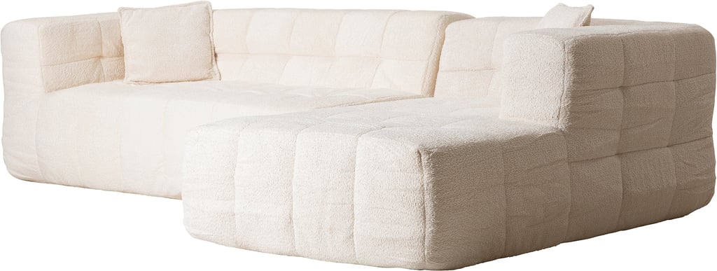 Boxy 4-ist. divaanisohva, luonnonvalkoinen