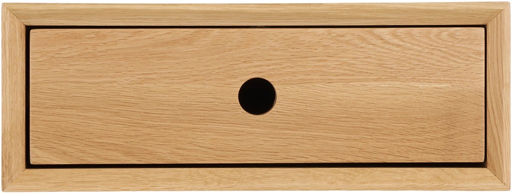 House Nordic seinään kiinnitettävä laatikosto, 1 laatikko, lakattu tammi, 40x25x15 cm