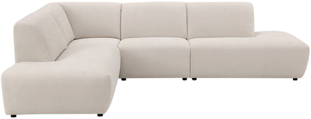 Basel avokulmasohva kahdella avopäädyllä, oikea, Cloud 02 beige