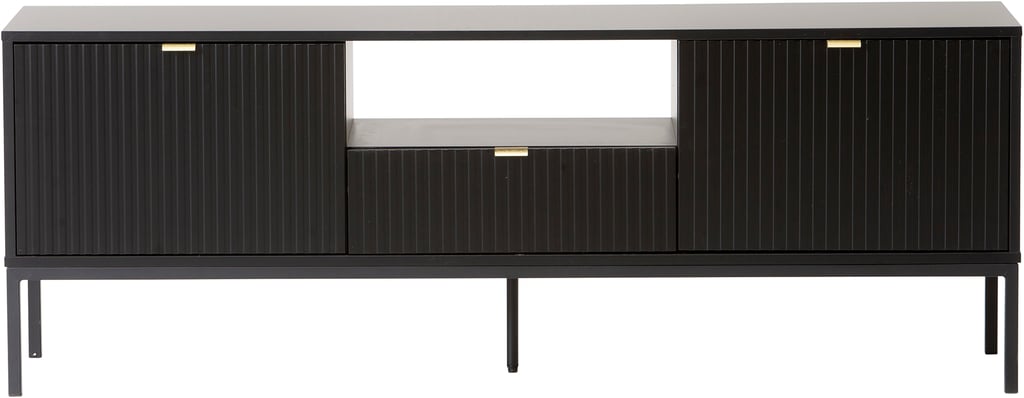 Caisa tv-taso musta: Tyylikäs musta TV-taso, joka yhdistää käytännöllisyyden ja modernin muotoilun. Sopii täydellisesti olohuoneen säilytyskalusteeksi.