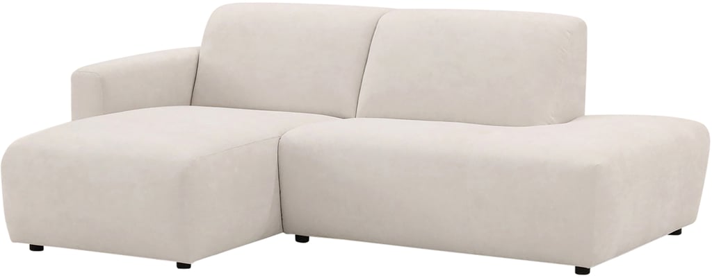 Basel 2-ist. divaanisohva avopäädyllä, vasen, Cloud 02 beige
