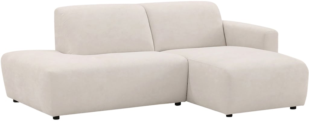 Basel 2-ist. divaanisohva avopäädyllä, oikea, Cloud 02 beige