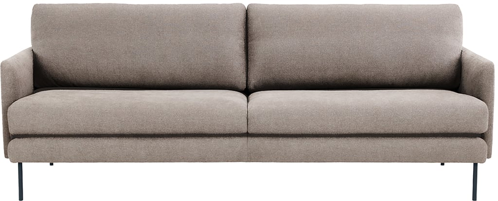 Pohjanmaan® Nordic 3-ist. sohva jumbo 237cm, Cloud-09 kangas, mustat metallijalat: Tyylikäs 3-istuttava kangassohva, muokattava ja dynaaminen, täydellinen olohuoneen keskipisteeksi. Mukava ja moderni design.