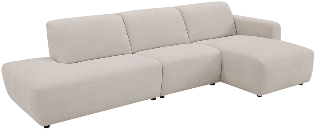 Basel 3-istuttava divaanisohva avopäädyllä vasen, beige