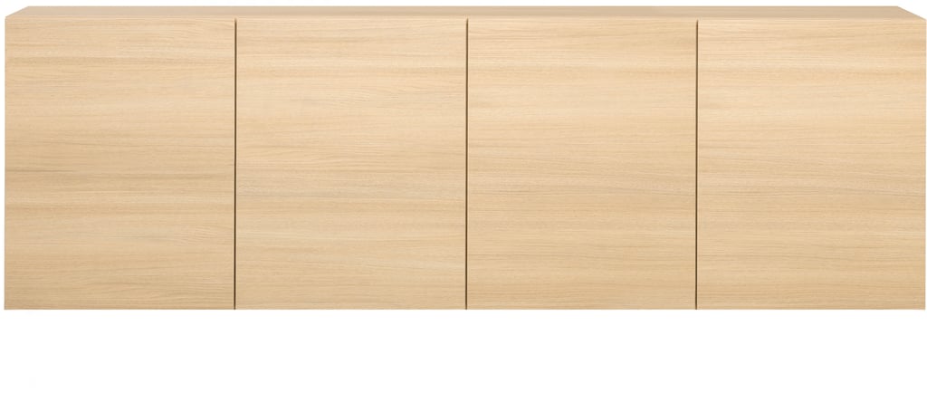 Lakeus senkki nro 4. 197 cm vaalea tammi, seinään asennettava