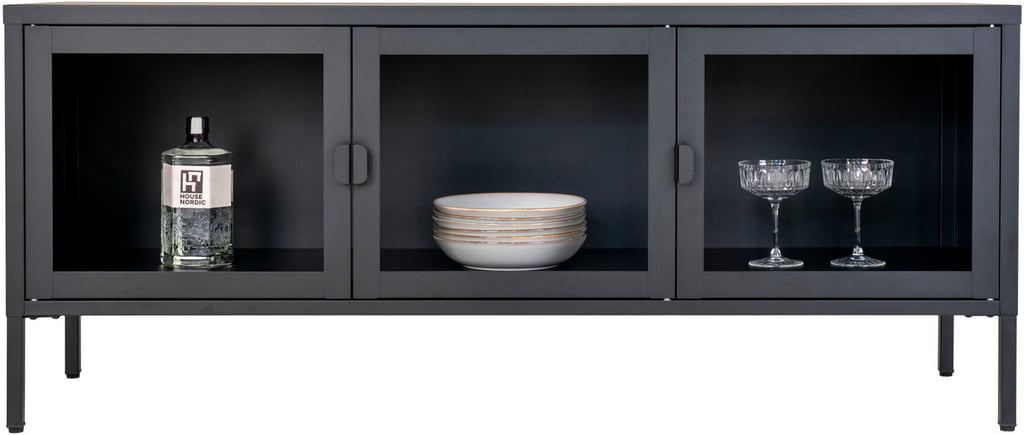 House Nordic Brisbane tv-taso 130x40x55 cm, musta