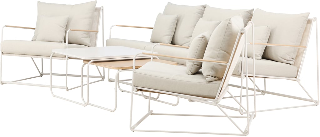 Palazzo sohvaryhmä 3+1+1+sarjapöytä (2kpl), beige / beige