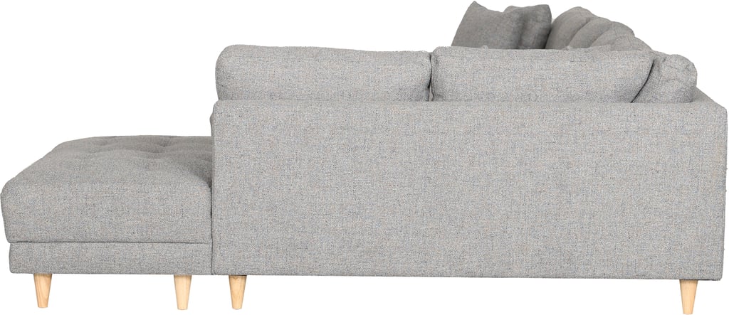Aava U-kulmasohva oikea, Hevra 10 harmaa