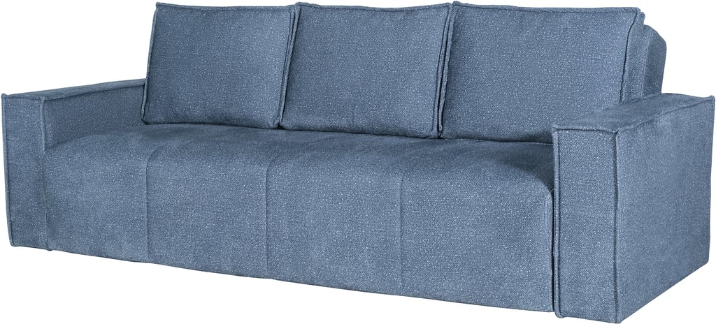 Montana 3-istuttava vuodesohva sininen: Montana 3-istuttava vuodesohva, tyylikäs sininen verhoilu, muuntautuva design, täydellinen olohuoneeseen, lisää mukavuutta ja käytännöllisyyttä.