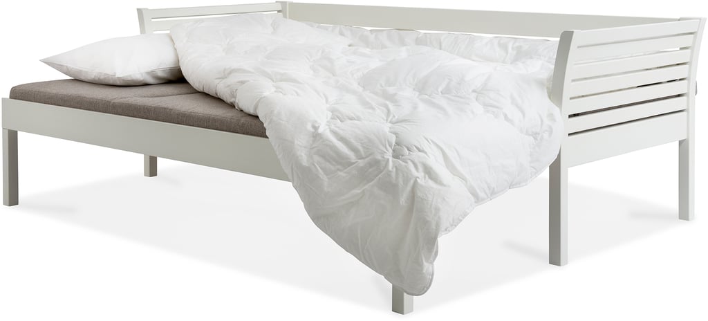 Kanerva 3-istuttava vuodesohva taittopatjasarjalla 190cm, valkoinen/beige