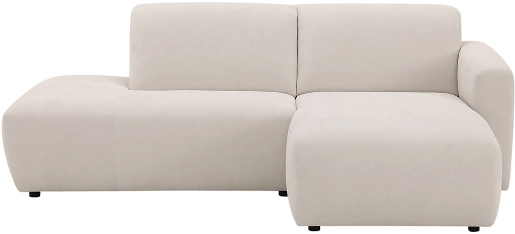 Basel 2-ist. divaanisohva avopäädyllä, oikea, Cloud 02 beige
