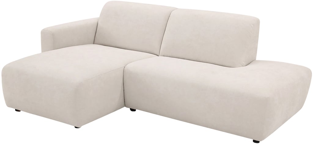 Basel 2-ist. divaanisohva avopäädyllä, vasen, Cloud 02 beige
