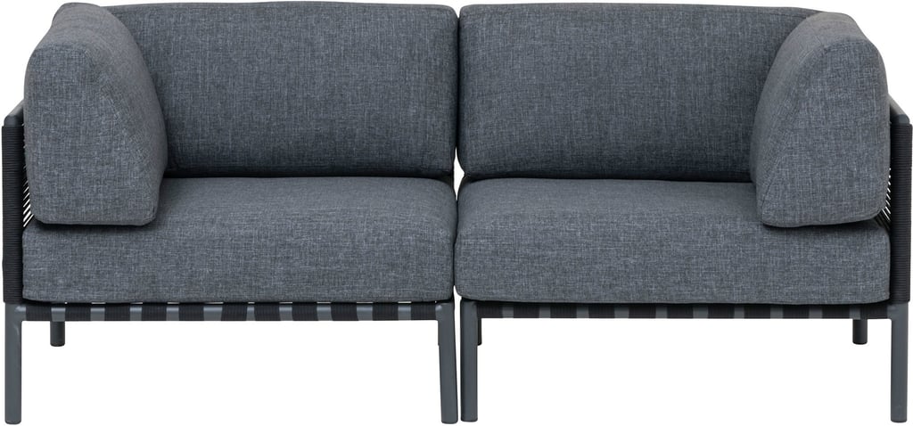Asgård harmaa 2-istuttava ulkosohva: Tyylikäs 2-istuttava ulkosohva, joka sopii täydellisesti terassille tai puutarhaan. Kestävä rakenne ja mukava istuin tarjoavat rentoutumisen hetkiä ulkona.