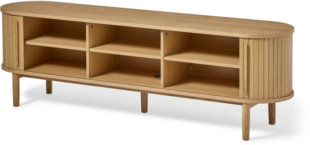 Meta tv-taso 180 cm, natural tammi (viilu)