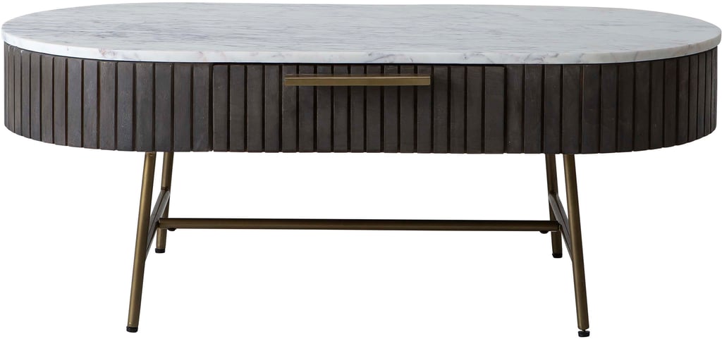 Bianca sohvapöytä pyöreä 80 cm ruskea