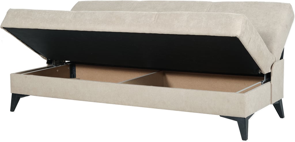 Porta 3-istuttava vuodesohva beige: Tyylikäs 3-istuttava vuodesohva, beige verhoilu, muuntojoustava design. Sopii olohuoneeseen tai vierashuoneeseen. Käytännöllinen ja moderni valinta.