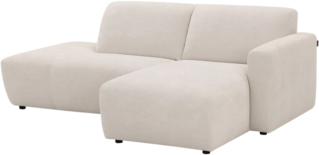 Basel 2-ist. divaanisohva avopäädyllä, oikea, Cloud 02 beige