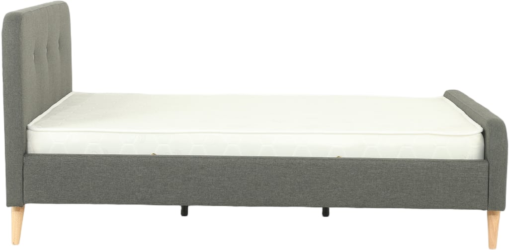 Hemma verhoiltu sängyn runko 160x200 harmaa: Verhoiltu runkopatja 160x200 cm, harmaa. Tyylikäs ja mukava makuuhuoneen sisustukseen, tarjoaa erinomaisen unenlaadun.