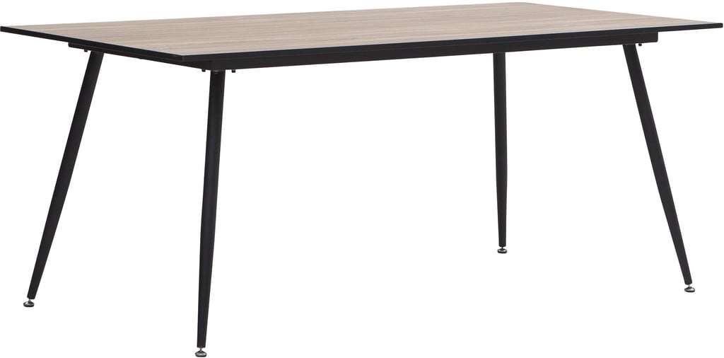 Montpellier ruokapöytä 90x180 puunsävy: Tyylikäs Montpellier ruokapöytä, 180 cm, melamiinia. Sopii erinomaisesti ruokailutilaan kuuden hengen seurueelle. Kestävä ja moderni muotoilu.