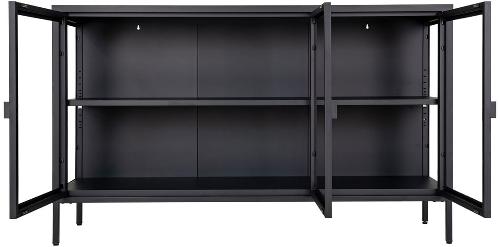 House Nordic Brisbane senkki 3-ovea 140x40x85 cm, musta