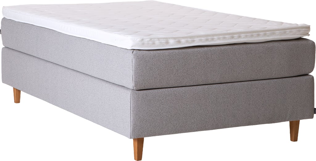 Unelle 400 jenkkisänky 120x200cm, 7-vyöhyke pussijousitus, medium, vaaleanharmaa (sis. petauspatjan)