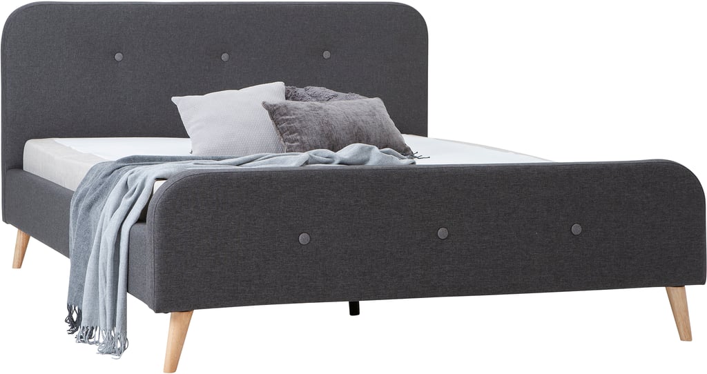Hemma & Moon Silver verhoiltu sänky 160x200 harmaa