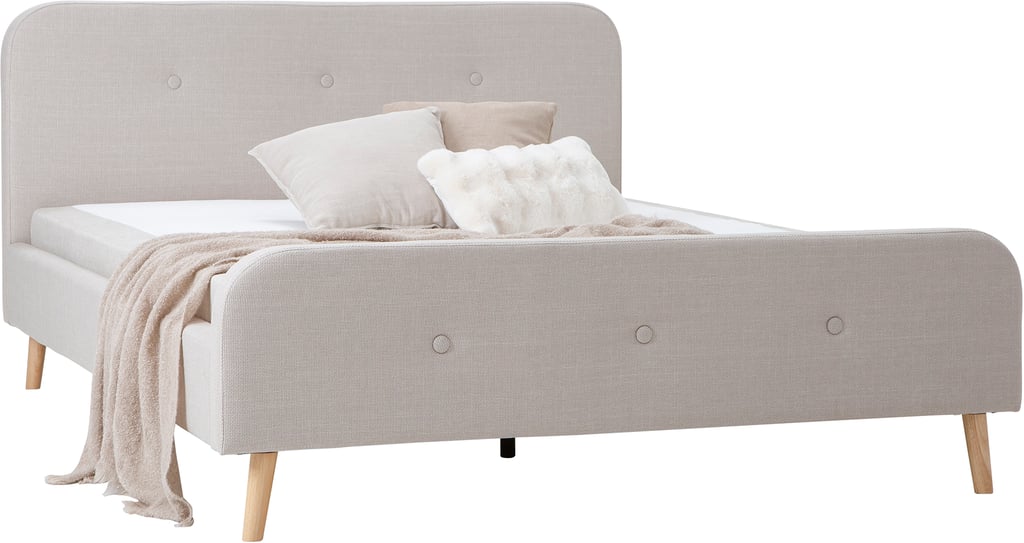 Hemma & Moon Silver verhoiltu sänky 160x200 beige