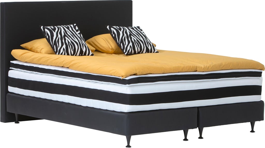 Fly Palace Lounge jenkkisänky 160x200 musta, sis. petauspatja: Tyylikäs 160 cm leveä jenkkisänky, jossa viskoelastinen patja ja moderni musta viimeistely. Täydellinen makuuhuoneeseen, mukautuva ja tukeva nukkumismukavuus.