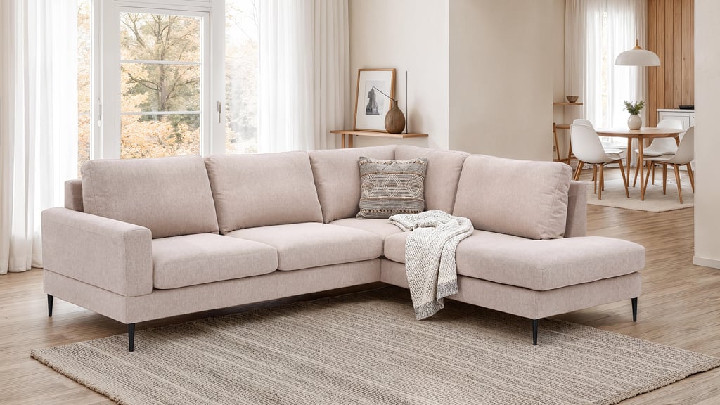Capri avokulmasohva oikea, Austin 02 beige