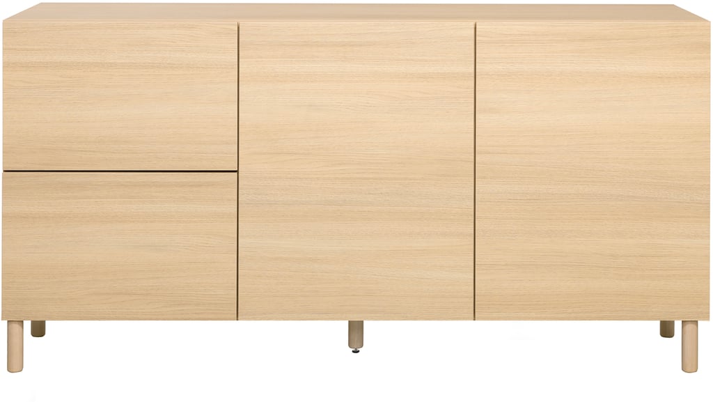 Lakeus senkki nro 5. 148 cm vaalea tammi, puujalka