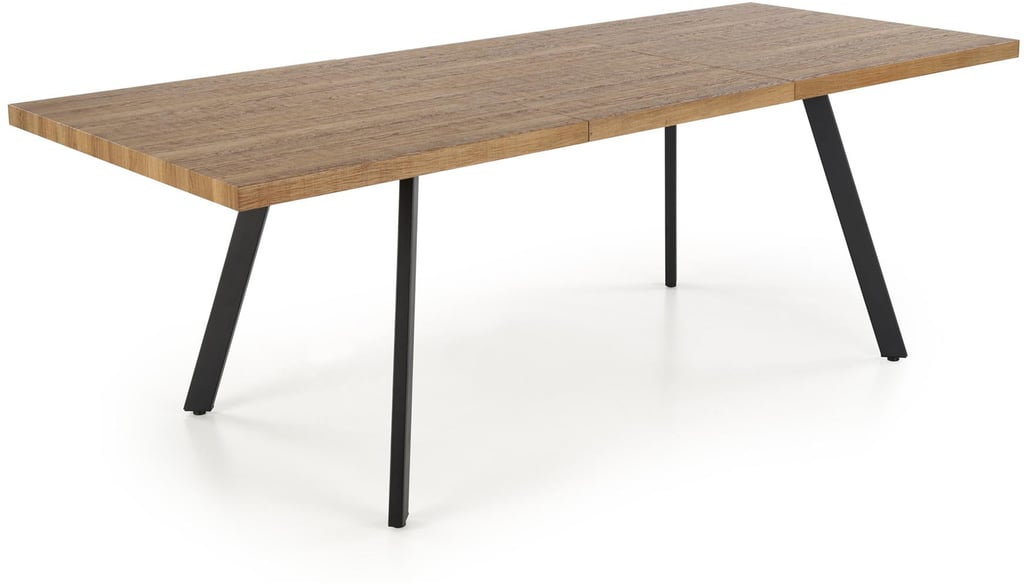 Rupert ruokapöytä jatkettava 160cm - 220cm, pähkinä/musta