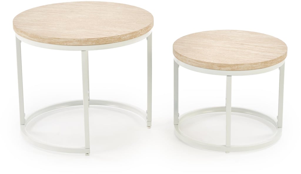 Luna sarjapöydät, travertine / valkoinen