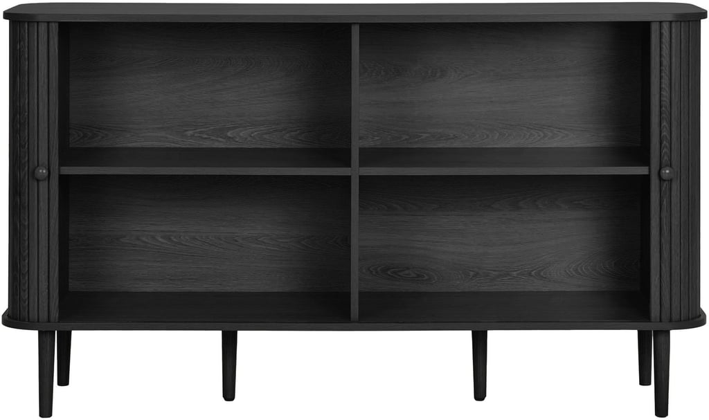 House Nordic senkki, 2 ovea, musta, 140x40x79 cm