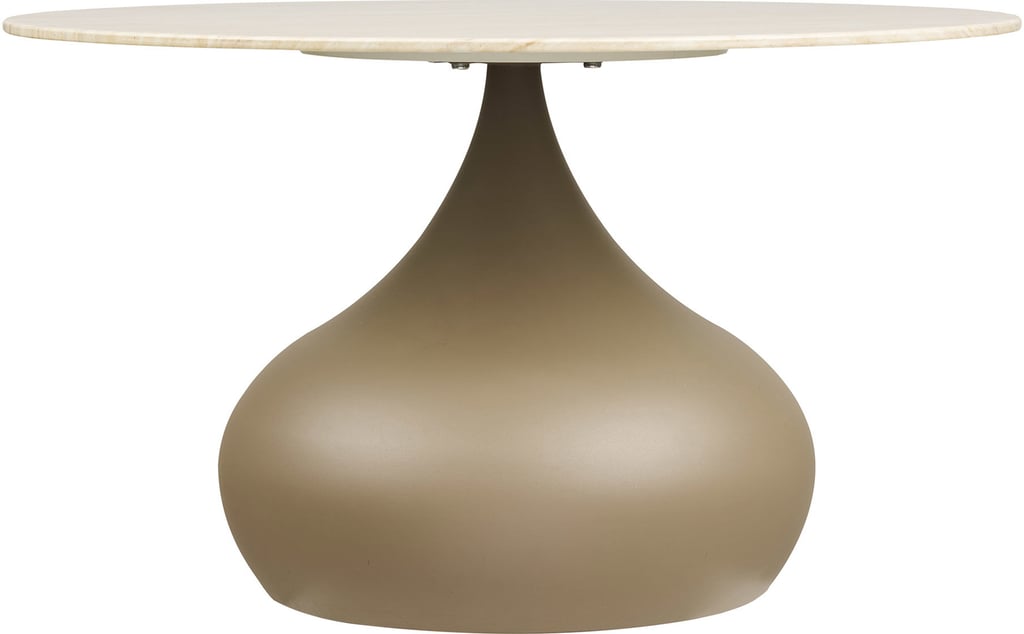 House Nordic sohvapöytä, metalli/karkaistu lasi, khaki, ø70x42 cm