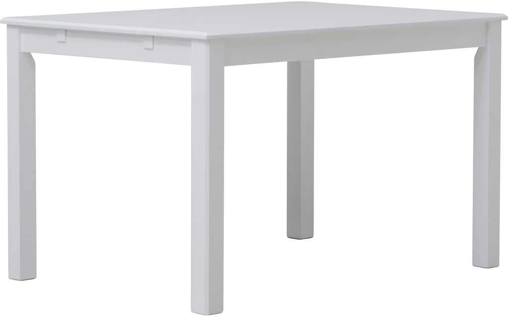 Hovi ruokapöytä 85x120 valkoinen: Tyylikäs valkoinen ruokapöytä, joka sopii täydellisesti pieniin tiloihin. Mahdollistaa mukavan ruokailun kahdelle tai neljälle hengelle. Erinomainen valinta moderniin ruokailutilaan.