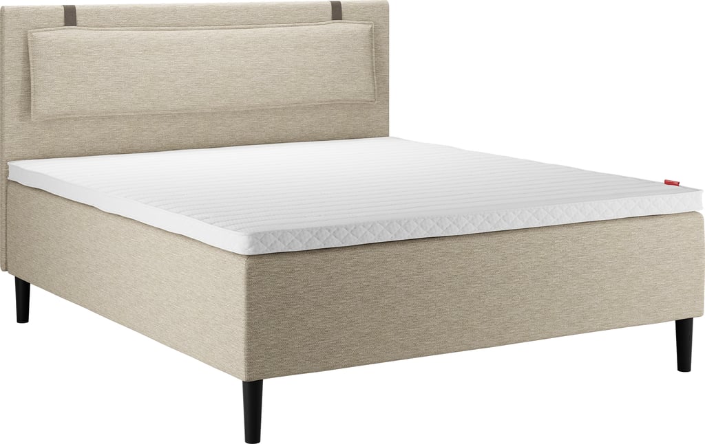 Wonderland VIP runkopatja 180x200 x-firm/x-firm, beige, mustat jalat + Superior Latex petauspatja