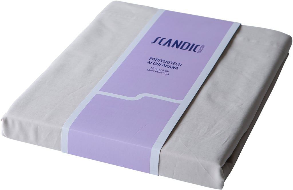 Scandic Collection parivuoteen aluslakana 240 x 270 beige