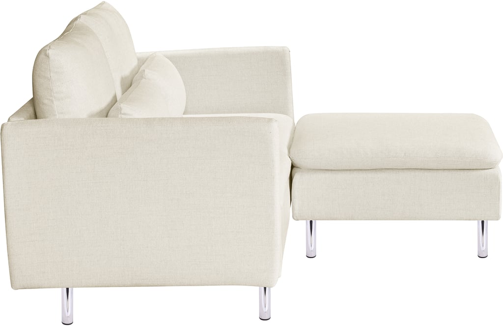 Lotti 2-istuttava divaanisohva, beige: Beige 2-istuttava divaanisohva, moderni muotoilu, pehmeä kangas, täydellinen olohuoneeseen tai vierashuoneeseen. Mukava ja tyylikäs valinta!